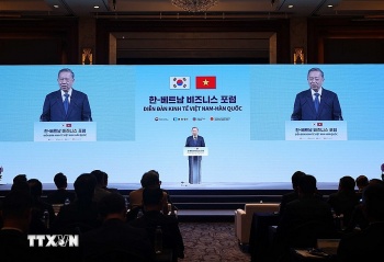 Tổng Bí thư Tô Lâm dự Diễn đàn kinh tế Việt Nam-Hàn Quốc Việt Nam-Hàn Quốc hợp tác phát triển chuỗi sản xuất trong kỷ nguyên mới
