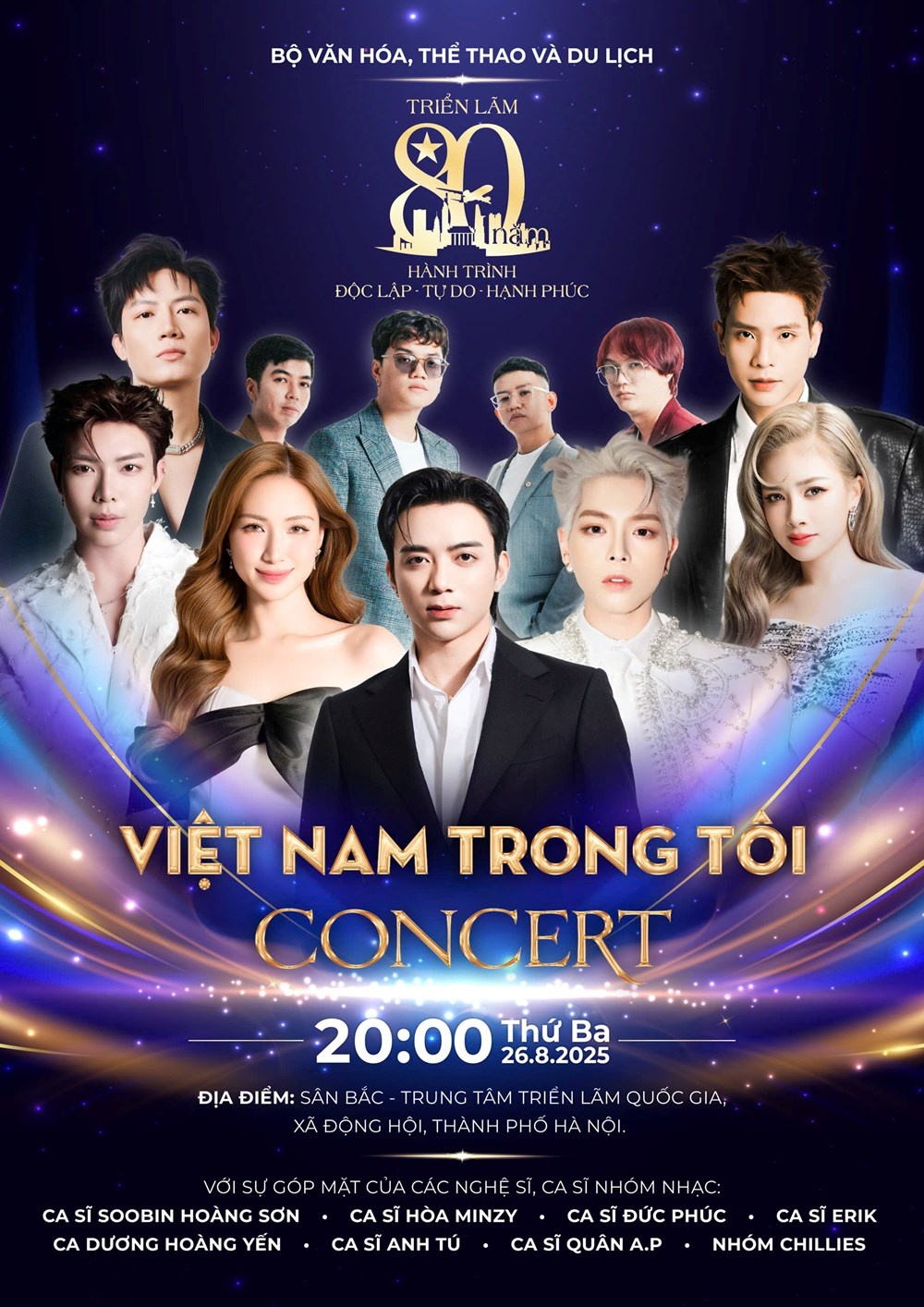 Soobin Hoàng Sơn, Hòa Minzy và dàn sao khủng “đổ bộ” Concert “Việt Nam trong tôi” Soobin Hoàng Sơn, Hòa Minzy và dàn sao khủng “đổ bộ” Concert “Việt Nam trong tôi”