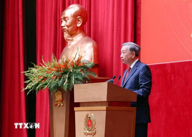 Tổng Bí thư Tô Lâm phát biểu. (Ảnh: TTXVN) Tổng Bí thư Tô Lâm phát biểu. (Ảnh: TTXVN)