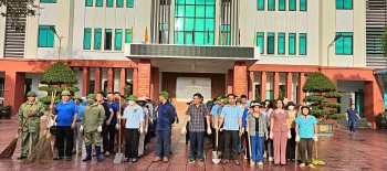 xa dai thanh tp ha noi ra quan ve sinh moi truong lam sach tuyen duong mang noi