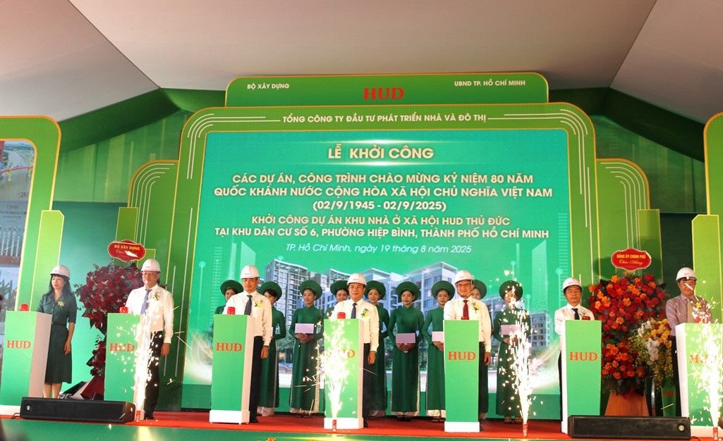 Khởi công Dự án Nhà ở xã hội HUD - Thủ Đức tại Khu dân cư số 6, phường Hiệp Bình, TPHCM Khởi công Dự án Nhà ở xã hội HUD - Thủ Đức tại Khu dân cư số 6, phường Hiệp Bình, TPHCM