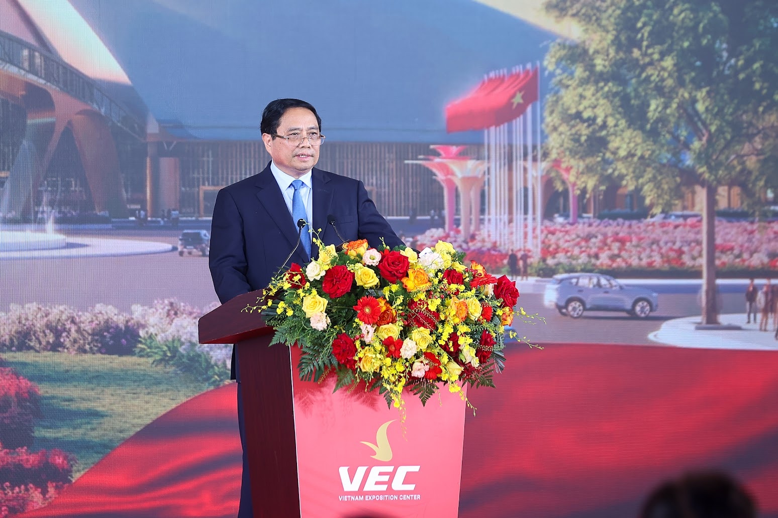 Thủ tướng Phạm Minh Chính phát biểu tại lễ khánh thành, khởi công 250 công trình, dự án chào mừng kỷ niệm 80 năm Quốc khánh - Ảnh: VGP Thủ tướng Phạm Minh Chính phát biểu tại lễ khánh thành, khởi công 250 công trình, dự án chào mừng kỷ niệm 80 năm Quốc khánh - Ảnh: VGP