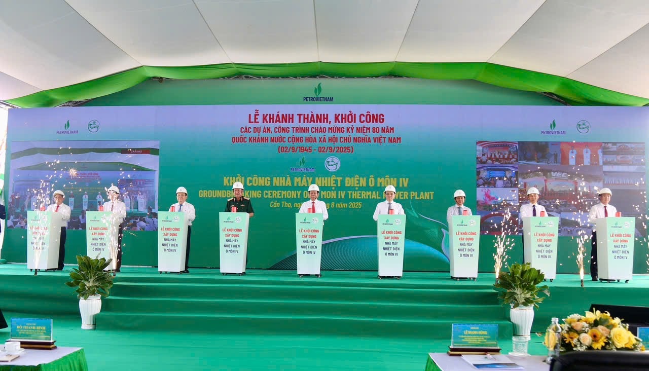 Lễ khởi công Nhà máy Nhiệt điện (NMNĐ) Ô Môn IV tại Trung tâm Điện lực Ô Môn, TP. Cần Thơ Lễ khởi công Nhà máy Nhiệt điện (NMNĐ) Ô Môn IV tại Trung tâm Điện lực Ô Môn, TP. Cần Thơ