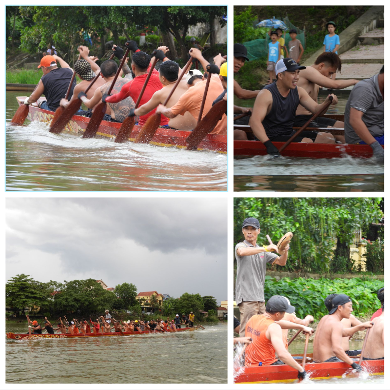 Các trai bơi Đông Thành tích cực luyện tập, làm quen với cung đường đua từ thượng tiêu – hạ tiêu. Ảnh: Hoàng Anh Các trai bơi Đông Thành tích cực luyện tập, làm quen với cung đường đua từ thượng tiêu – hạ tiêu. Ảnh: Hoàng Anh