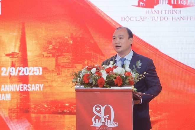 Thứ trưởng thường trực Bộ Văn hóa, Thể thao và Du lịch Lê Hải Bình phát biểu. (Ảnh: TTXVN) Thứ trưởng thường trực Bộ Văn hóa, Thể thao và Du lịch Lê Hải Bình phát biểu. (Ảnh: TTXVN)