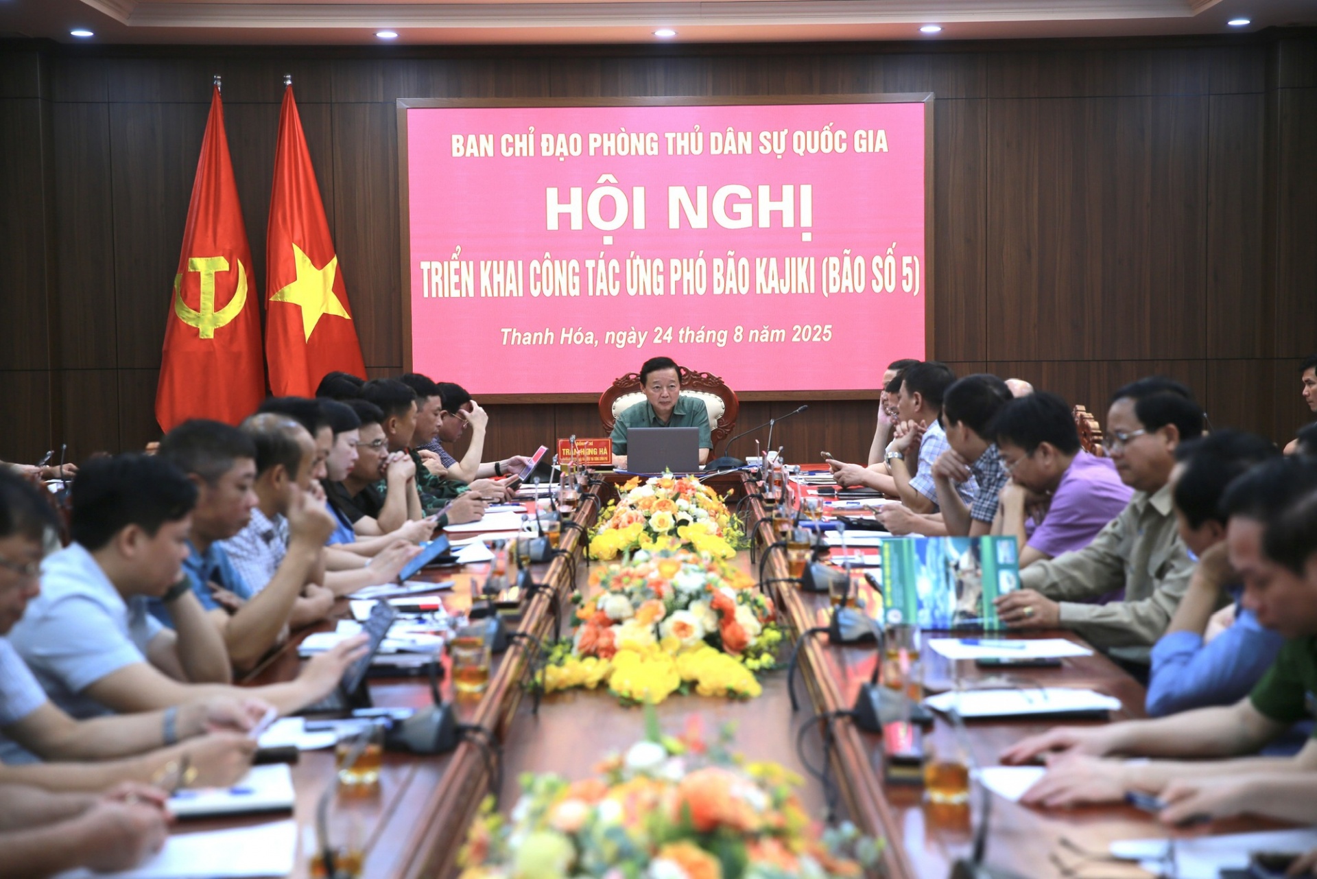   Phó Thủ tướng Trần Hồng Hà tham dự tại điểm cầu Thanh Hóa - Ảnh VGP