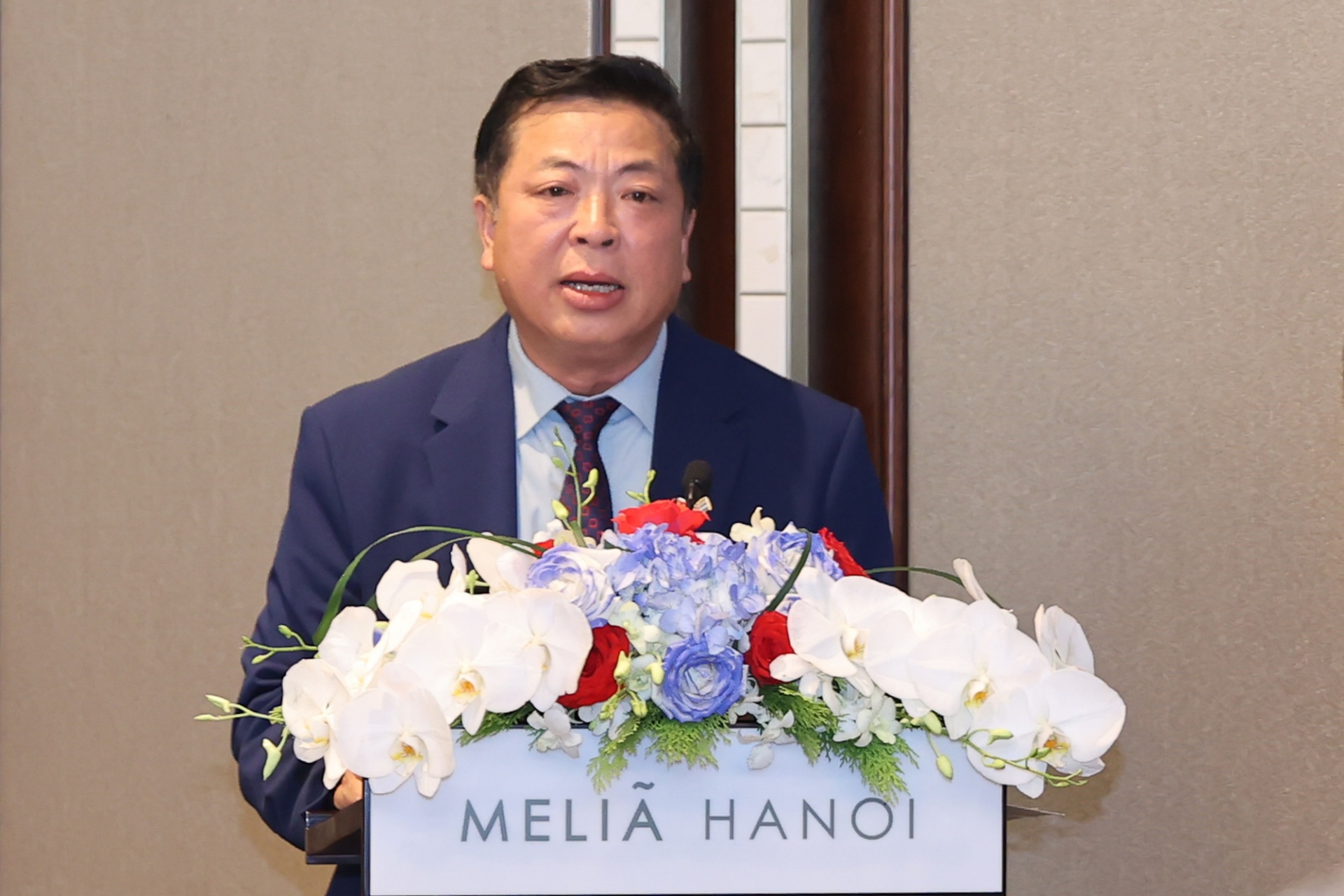 Bộ trưởng Bộ Xây dựng Trần Hồng Minh, Chủ tịch phân ban Việt Nam-Cuba phát biểu - Ảnh: VGP Bộ trưởng Bộ Xây dựng Trần Hồng Minh, Chủ tịch phân ban Việt Nam-Cuba phát biểu - Ảnh: VGP