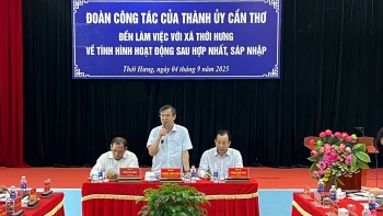 thanh uy can tho lam viec voi cac xa ve tinh hinh hoat dong sau hop nhat sap nhap