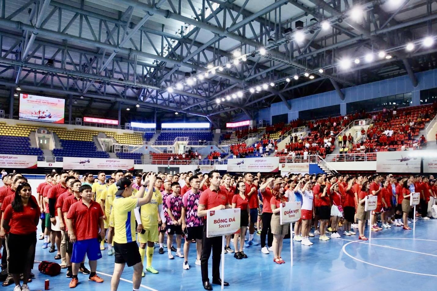 Các vận động viên Vietjet Sports Day 2025 háo hức trước thềm khai mạc sự kiện