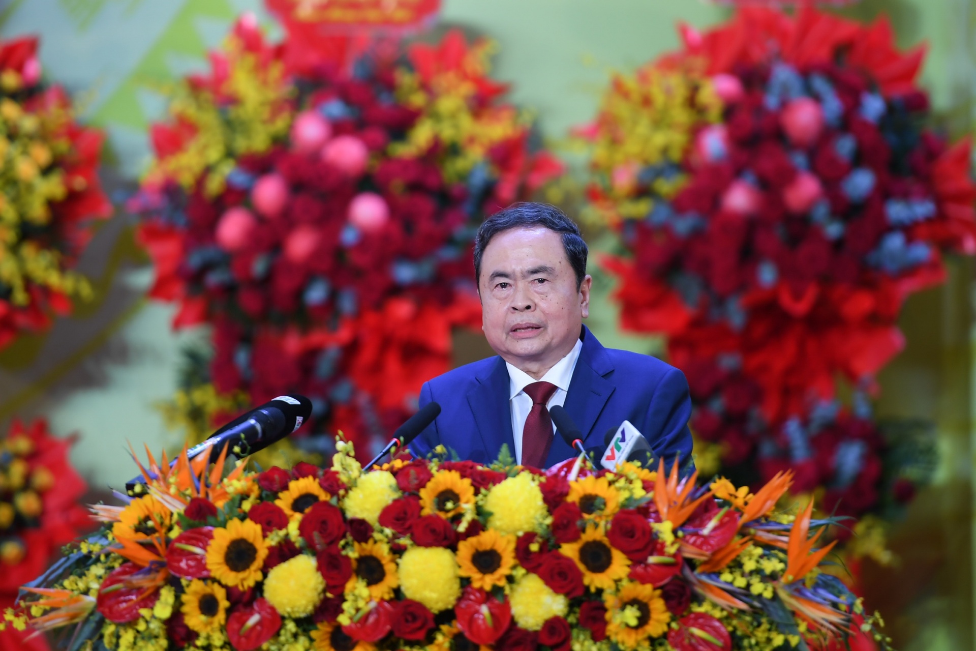 Đồng chí Trần Thanh Mẫn, Ủy viên Bộ Chính trị, Chủ tịch Quốc hội nước Cộng hòa xã hội chủ nghĩa Việt Nam phát biểu chỉ đạo Đại hội. Đồng chí Trần Thanh Mẫn, Ủy viên Bộ Chính trị, Chủ tịch Quốc hội nước Cộng hòa xã hội chủ nghĩa Việt Nam phát biểu chỉ đạo Đại hội.