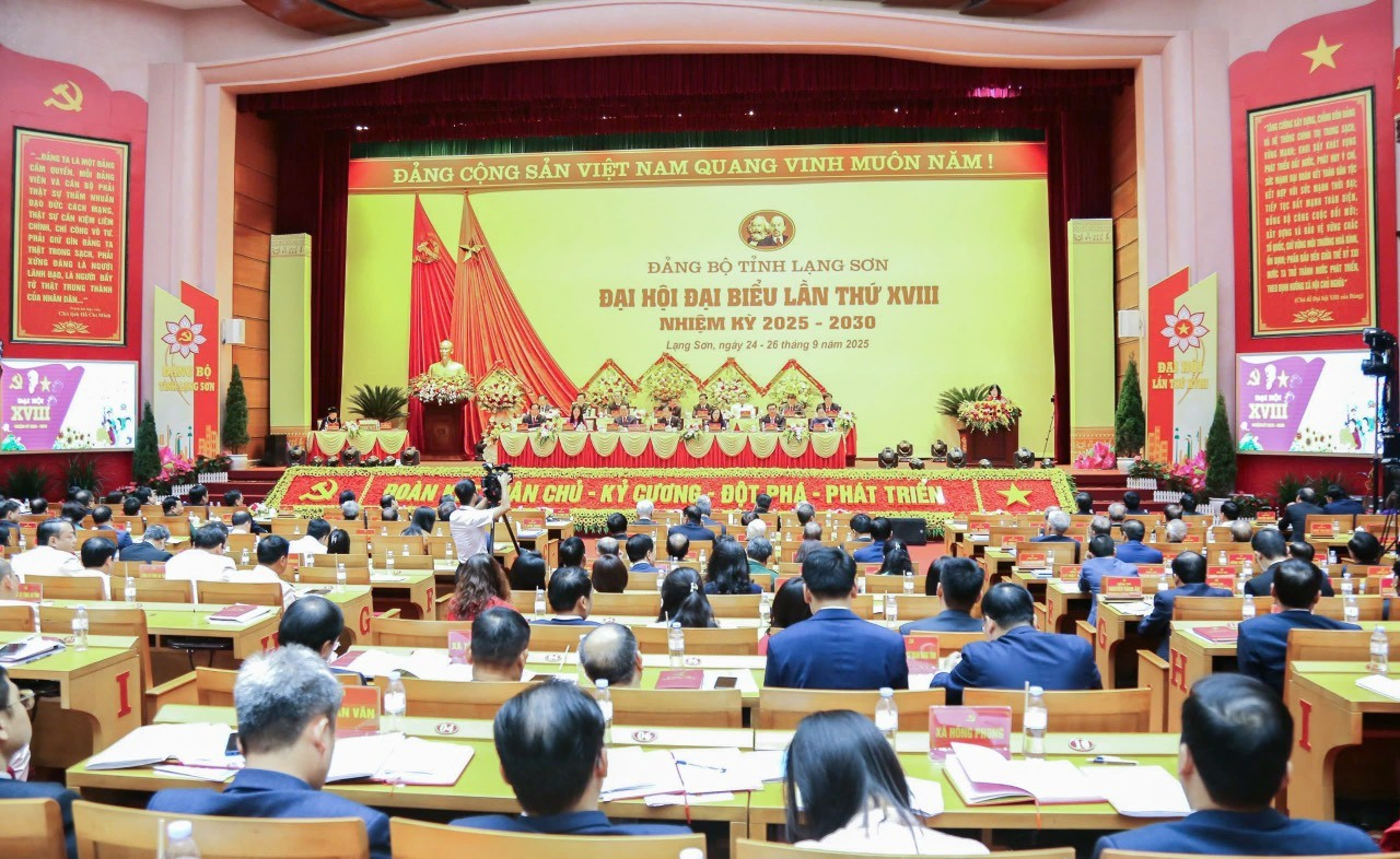 khai mac trong the dai hoi dai bieu dang bo tinh lang son lan thu xviii nhiem ky 2025 2030