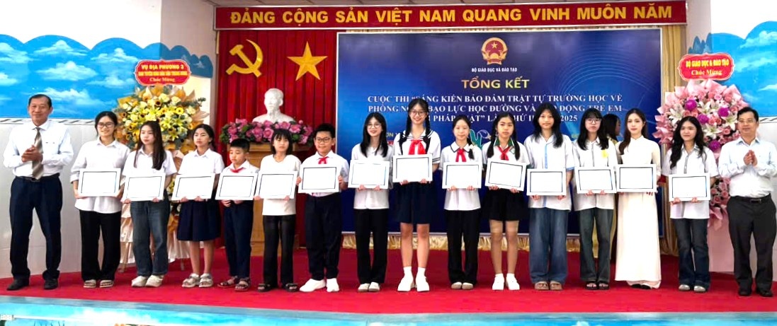 Tổng kết và Trao giải Cuộc thi  “Sáng kiến bảo đảm trật tự trường học về phòng ngừa bạo lực học đường và lao động trẻ em” lần thứ II