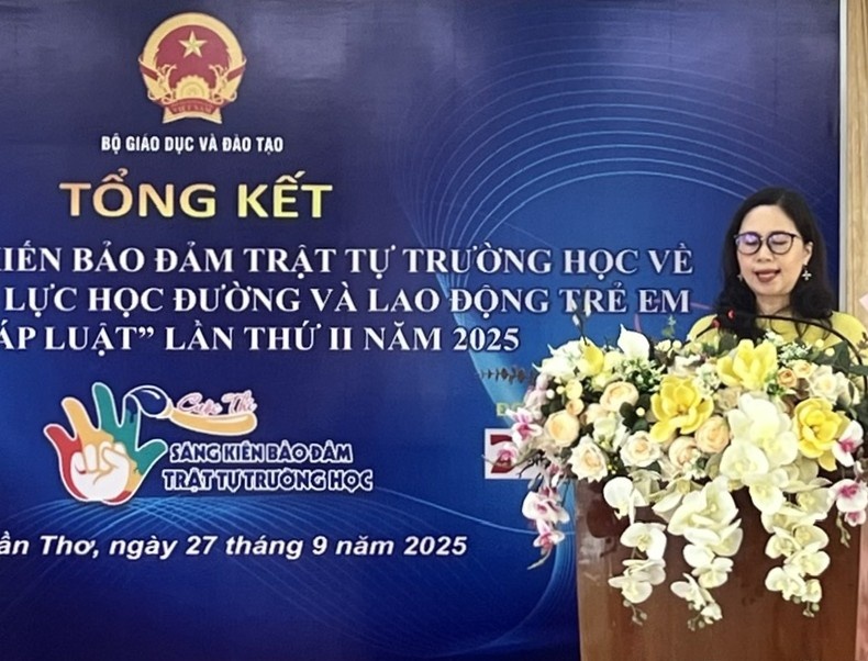 Tổng kết và Trao giải Cuộc thi  “Sáng kiến bảo đảm trật tự trường học về phòng ngừa bạo lực học đường và lao động trẻ em” lần thứ II