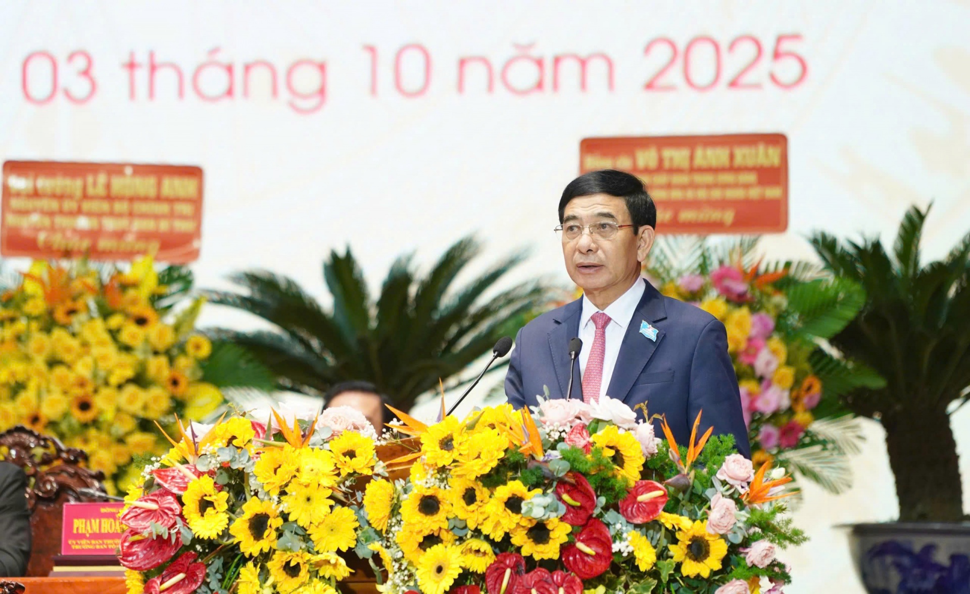 Đại tướng Phan Văn Giang, Bộ trưởng Bộ Quốc phòng dự và chỉ đạo Đại hội đại hội đại biểu Đảng bộ tỉnh An Giang