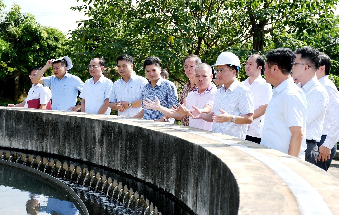 Phú Thọ khảo sát thực địa Dự án Xây dựng nhà máy xử lý nước thải thành phố Vĩnh Yên