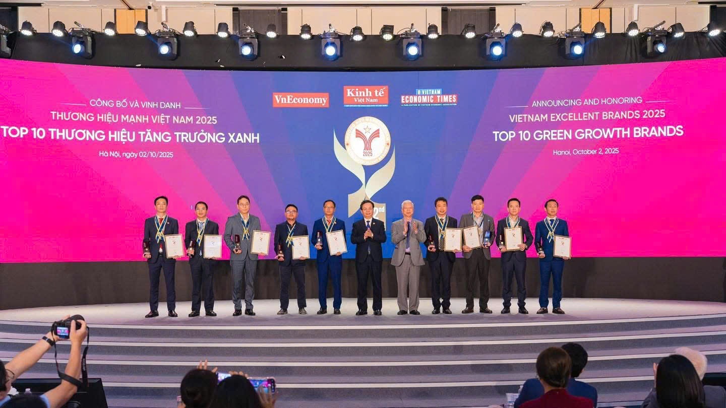 Yến sào Khánh Hòa xuất sắc được trao giải Top 10 Thương hiệu Tăng trưởng Xanh 2025