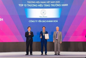 Yến sào Khánh Hòa xuất sắc được trao giải Top 10 Thương hiệu Tăng trưởng Xanh 2025