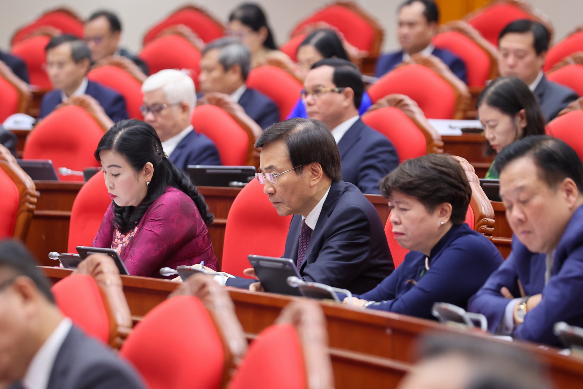   Các đại biểu dự Hội nghị lần thứ 13, Ban Chấp hành Trung ương Đảng khóa XIII - Ảnh: VGP