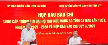 dai hoi dai bieu dang bo tinh ca mau dien ra ngay 16 va 1710