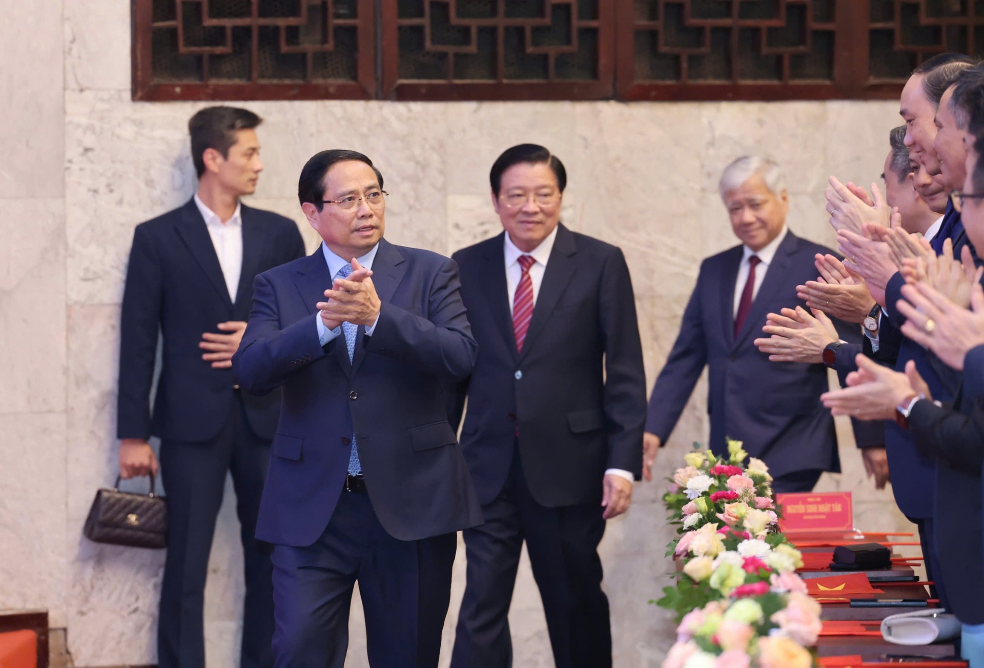 Thủ tướng Phạm Minh Chính và các đồng lãnh đạo Đảng, Nhà nước, Mặt trận Tổ quốc dự Lễ trao Giải báo chí toàn quốc phòng, chống tham nhũng, lãng phí, tiêu cực lần thứ V, năm 2024-2025 - Ảnh: VGP Thủ tướng Phạm Minh Chính và các đồng lãnh đạo Đảng, Nhà nước, Mặt trận Tổ quốc dự Lễ trao Giải báo chí toàn quốc phòng, chống tham nhũng, lãng phí, tiêu cực lần thứ V, năm 2024-2025 - Ảnh: VGP