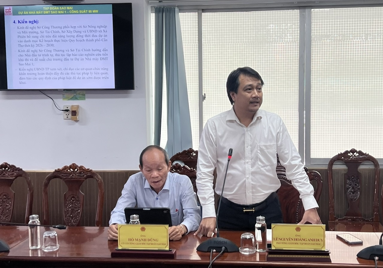 Khẩn trương triển khai dự án Nhà máy điện mặt trời Sao Mai 1 tại Cần Thơ