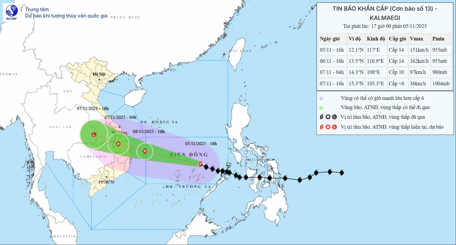Bố trí lực lượng ứng trực sẵn tại tất cả các địa bàn trọng yếu ứng phó bão số 13