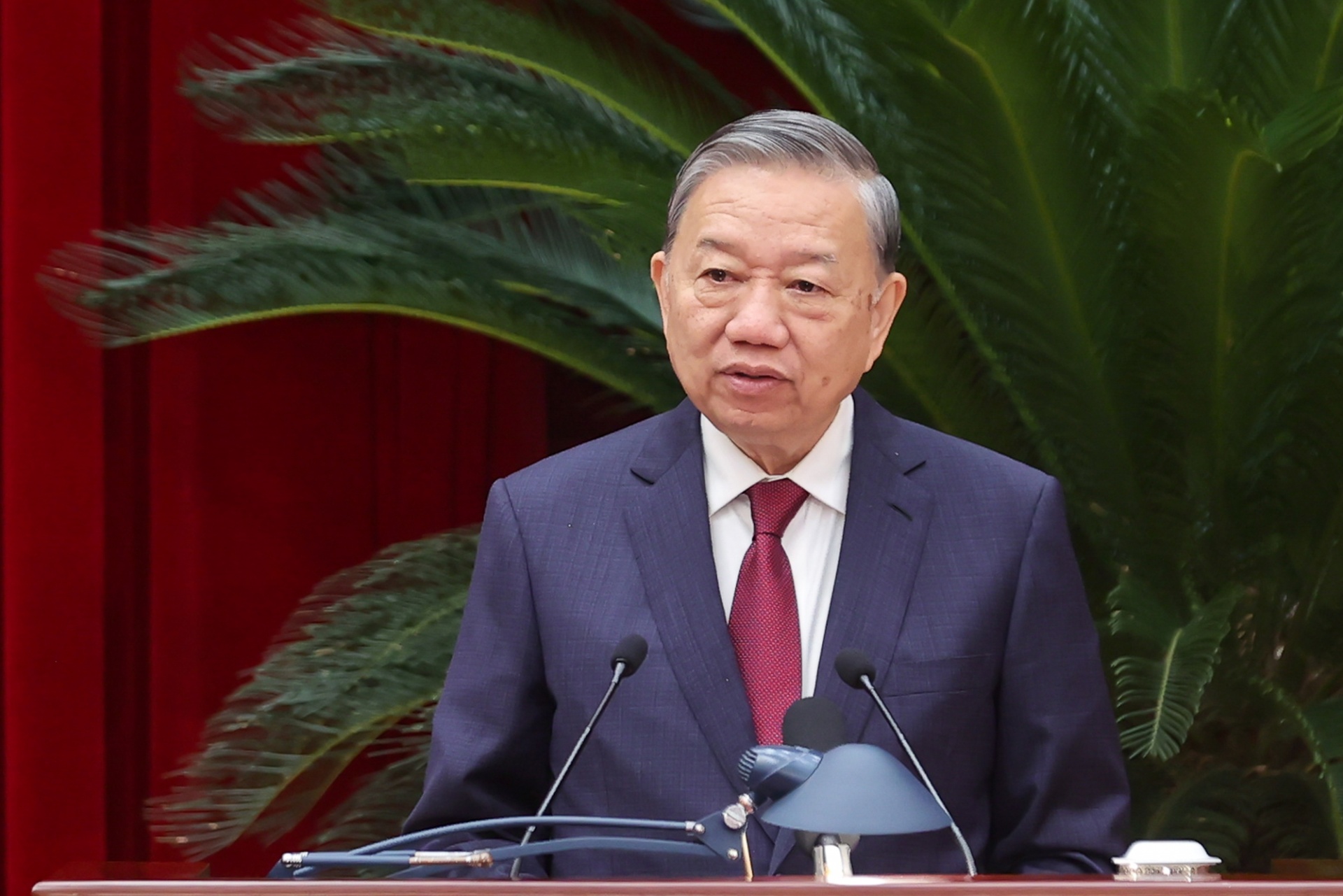 Tổng Bí thư Tô Lâm phát biểu bế mạc Hội nghị - Ảnh VGP