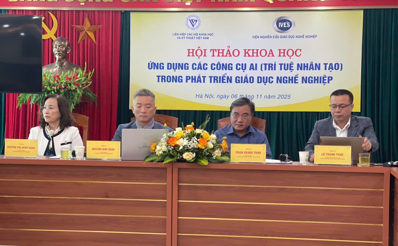 Hội thảo khoa học:  Ứng dụng công cụ AI trong phát triển giáo dục nghề nghiệp