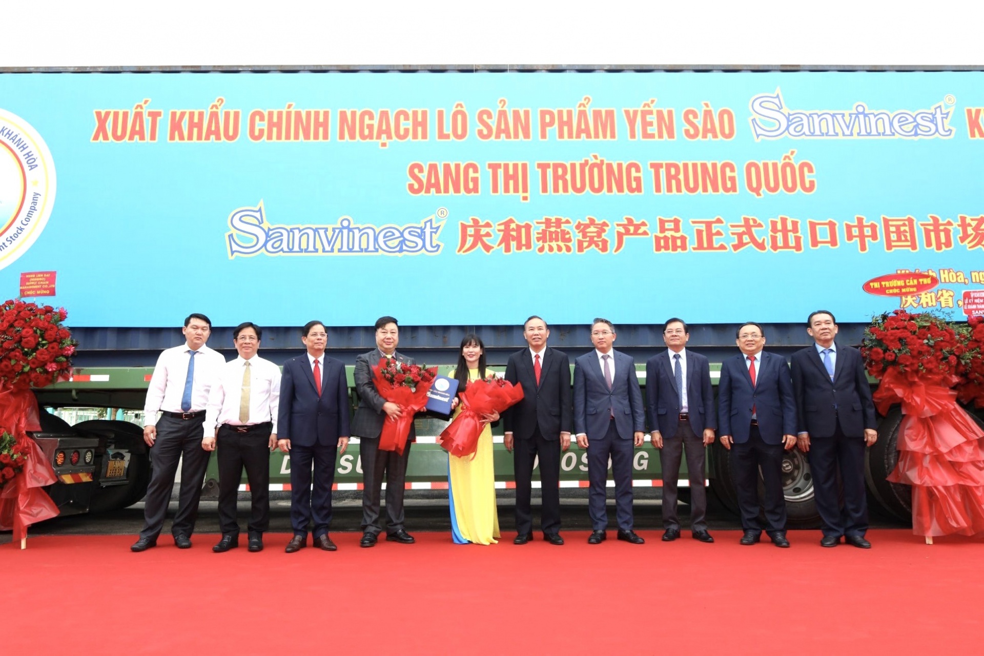 Xuất khẩu chính ngạch sản phẩm Yến sào Sanvinest Khánh Hòa sang thị trường Trung Quốc năm 2023.