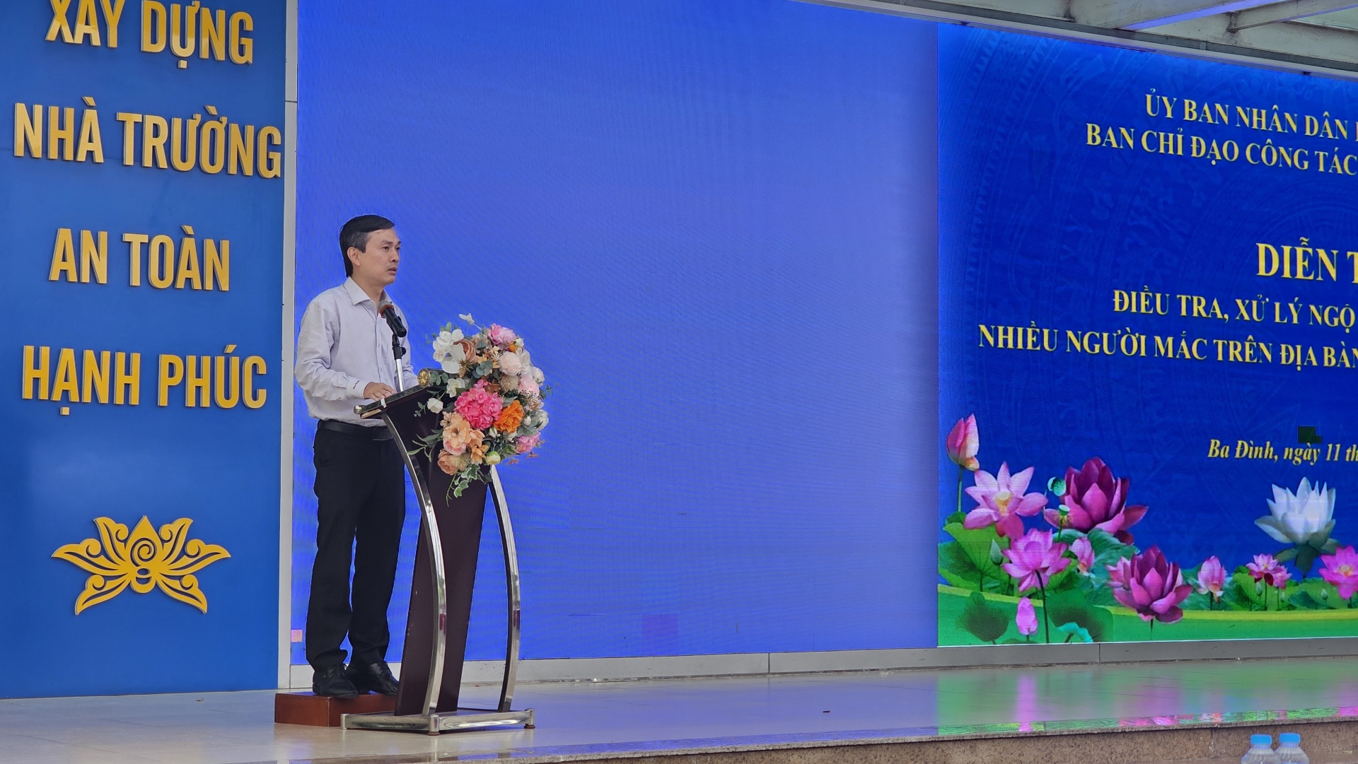 Phường Ba Đình tổ chức diễn tập xử lý ngộ độc thực phẩm tại bếp ăn trường học, sẵn sàng ứng phó các nguy cơ tiềm ẩn