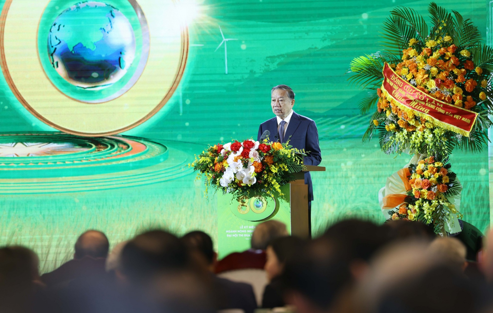   Tổng Bí thư tin tưởng, ngành Nông nghiệp và Môi trường sẽ tiếp tục phát huy truyền thống vẻ vang; đổi mới mạnh mẽ tư duy; hành động quyết liệt, hiệu quả - Ảnh: VGP