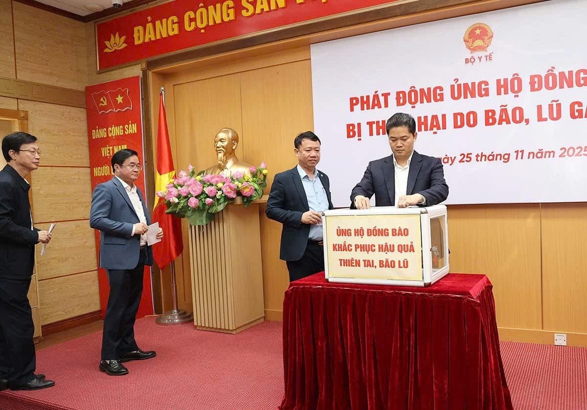 Bộ Y tế phát động ủng hộ đồng bào miền Trung, Tây Nguyên bị thiệt hại do bão, lũ