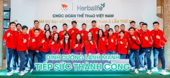 Herbalife Việt Nam đồng hành cùng đoàn thể thao Việt Nam tại Lễ xuất quân tham dự SEA Games 33