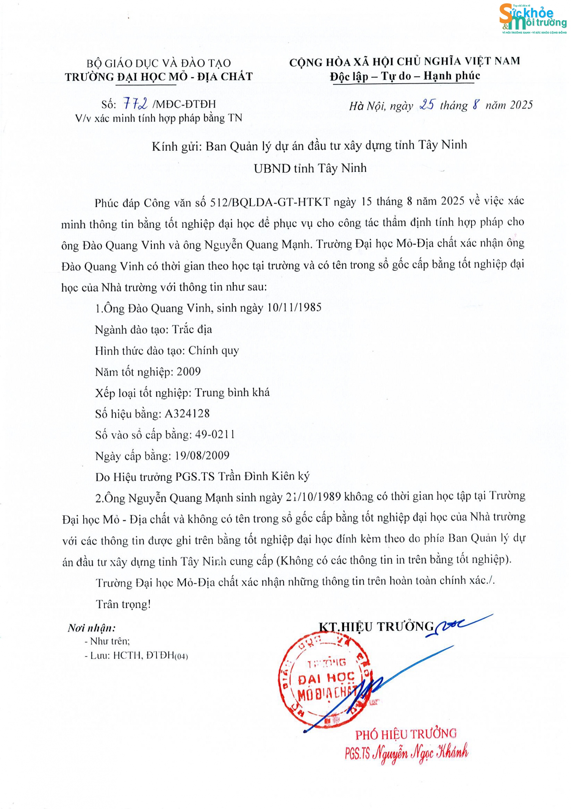 Bị loại vì bằng đại học “không có thật”: Hồi chuông cảnh báo về hồ sơ nhân sự trong đấu thầu công