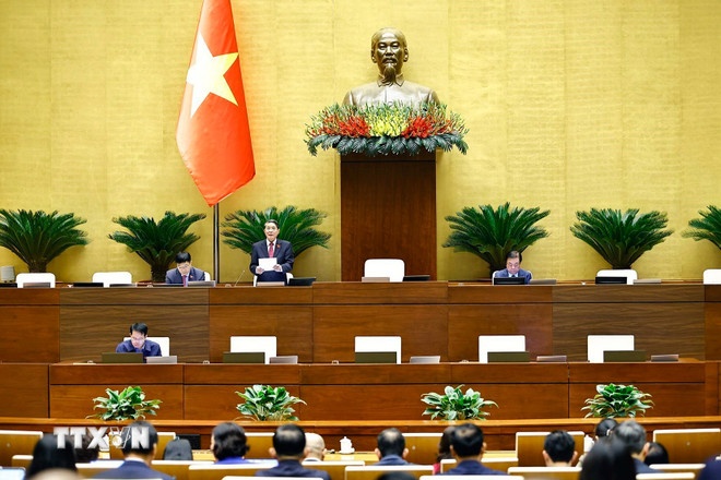 Phó Chủ tịch Quốc hội Nguyễn Đức Hải phát biểu. (Ảnh: TTXVN) Phó Chủ tịch Quốc hội Nguyễn Đức Hải phát biểu. (Ảnh: TTXVN)