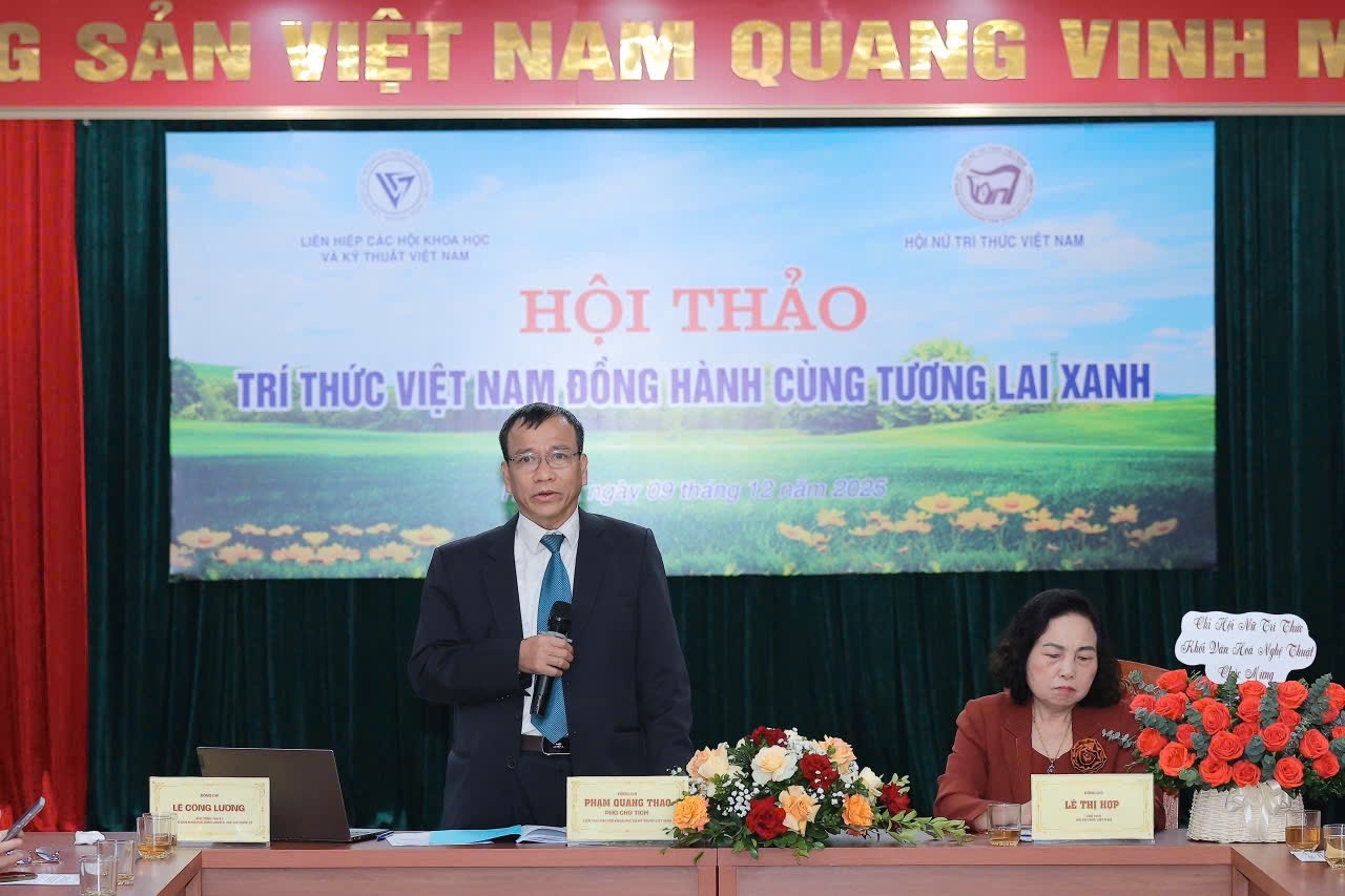 Trí thức Việt Nam đồng hành vì một tương lai xanh Trí thức Việt Nam đồng hành vì một tương lai xanh