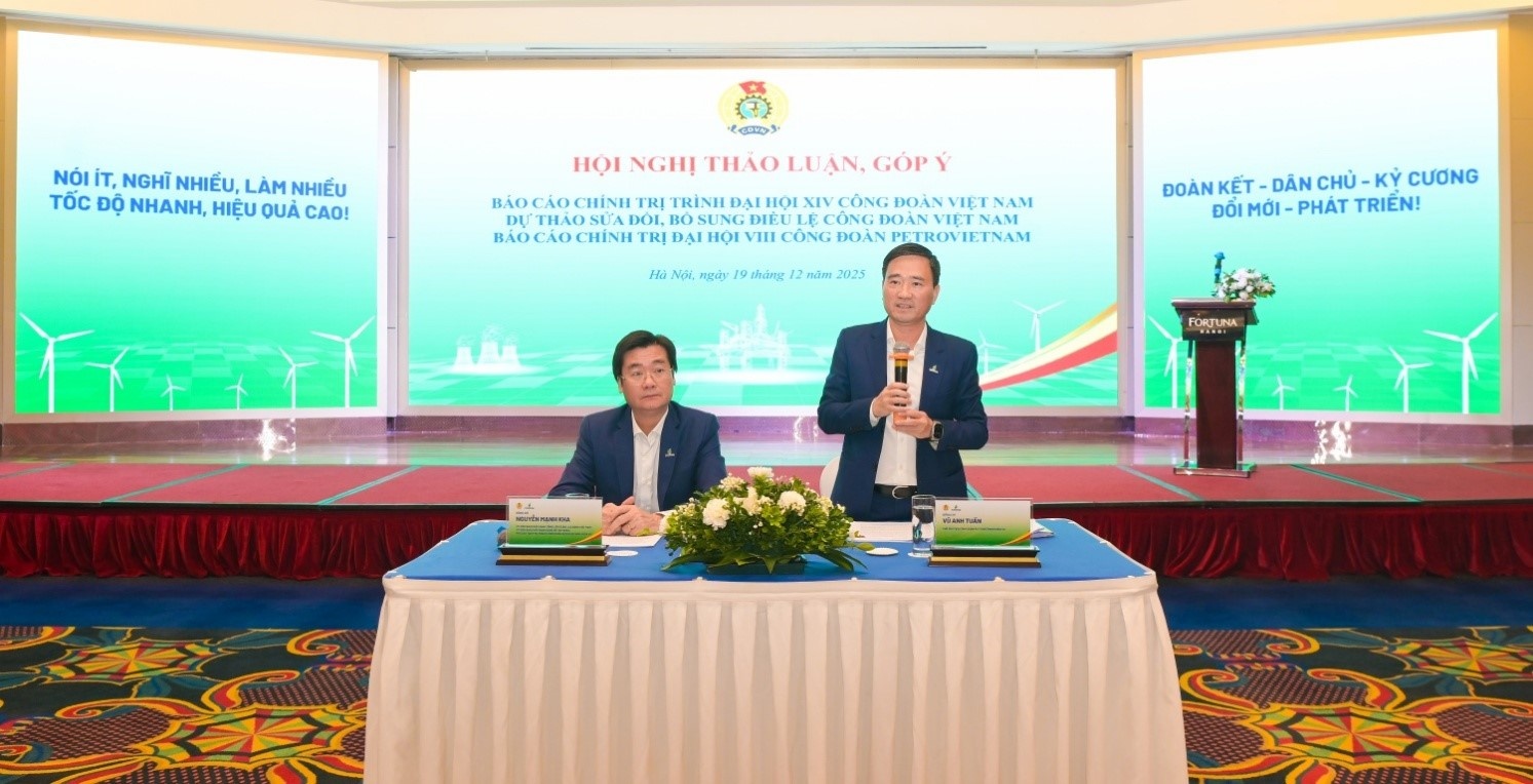 Công đoàn Petrovietnam tổ chức Hội nghị góp ý văn kiện, sẵn sàng cho Đại hội VIII