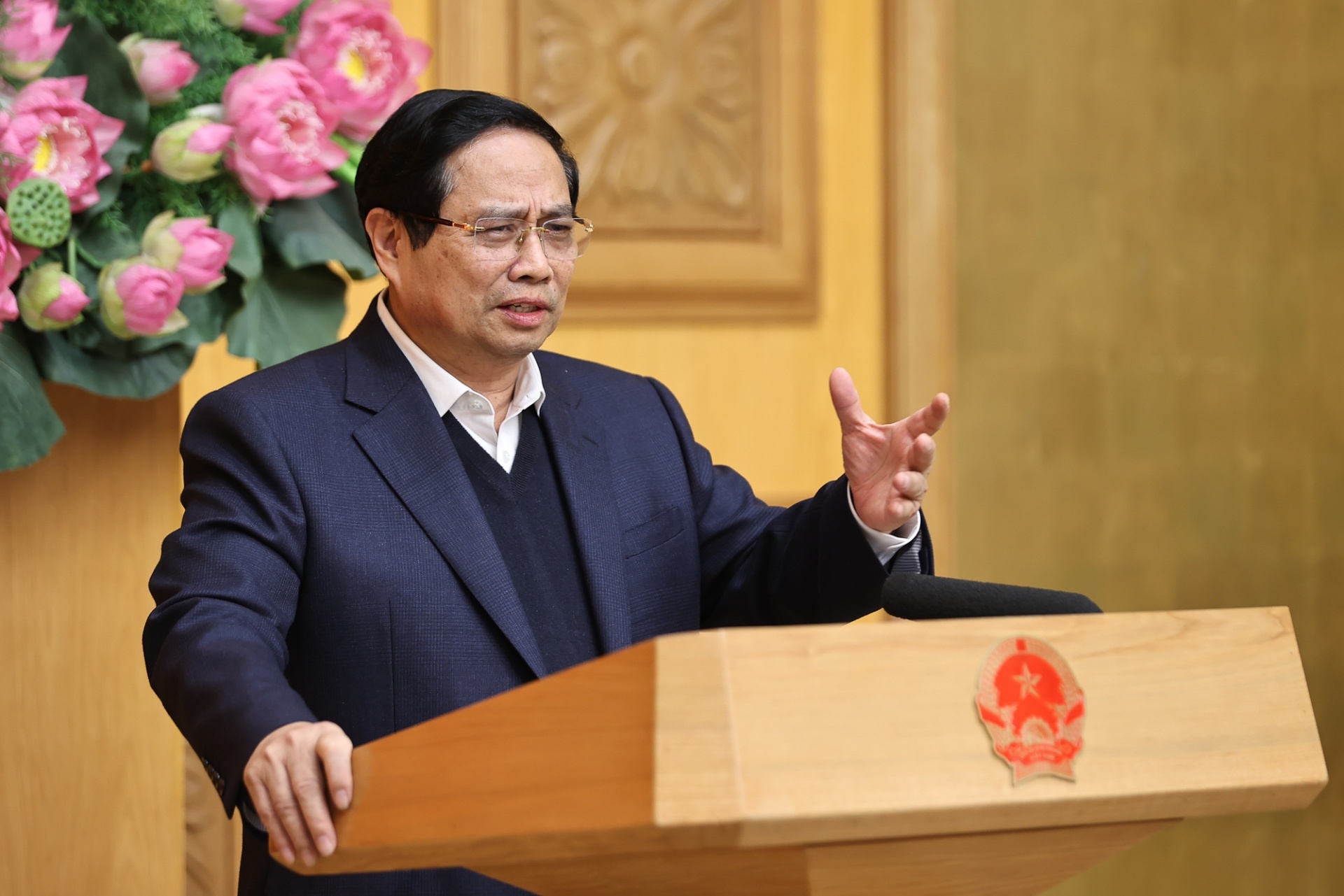 Thủ tướng Chính phủ Phạm Minh Chính chủ trì Hội nghị - Ảnh: VGP Thủ tướng Chính phủ Phạm Minh Chính chủ trì Hội nghị - Ảnh: VGP