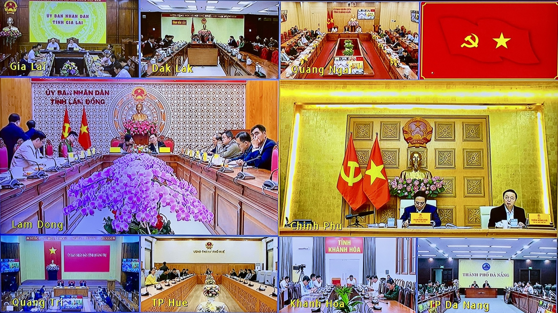 Các địa phương tham dự Hội nghị - Ảnh: VGP Các địa phương tham dự Hội nghị - Ảnh: VGP