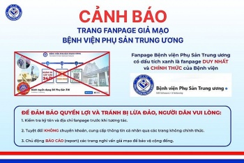 canh bao fanpage gia mao benh vien phu san trung uong