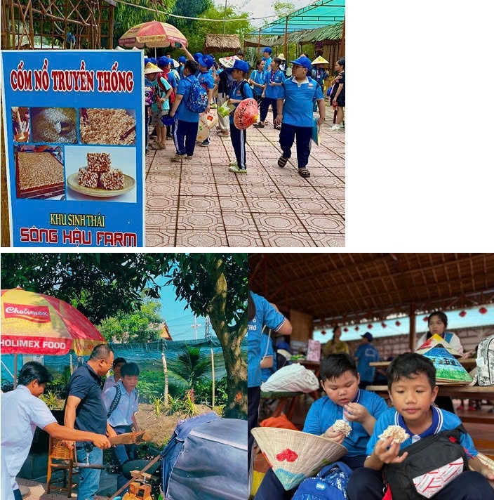 Đến với khu sinh thái sông Hậu Farm để trải nghiệm sắc xuân