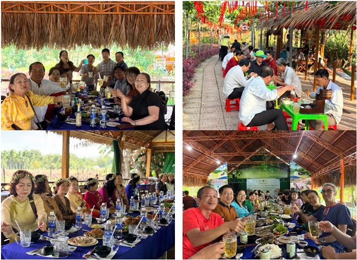 Đến với khu sinh thái sông Hậu Farm để trải nghiệm sắc xuân