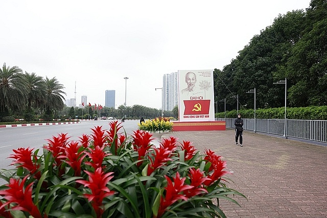 Hà Nội rợp cờ hoa đón chào Đại hội Đảng lần thứ XIV