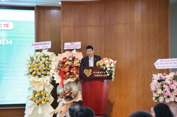 BSCKI. Trần Minh Đẩu – Chủ tịch Hội đồng Thành viên Bệnh viện đa khoa Thiện Hạnh phát biểu tại buổi lễ BSCKI. Trần Minh Đẩu – Chủ tịch Hội đồng Thành viên Bệnh viện đa khoa Thiện Hạnh phát biểu tại buổi lễ