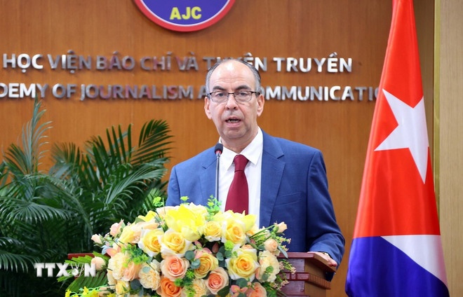   Đại sứ Cuba tại Việt Nam Rogelio Polanco Fuentes. (Ảnh: TTXVN)