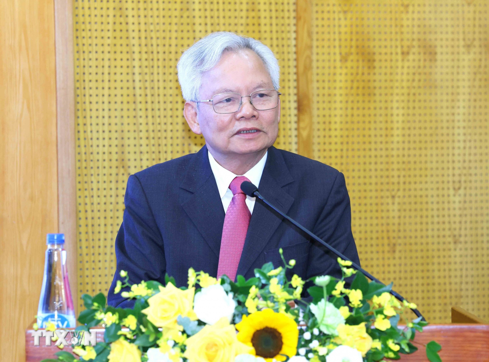   Giáo sư Tạ Ngọc Tấn - Nguyên Ủy viên Trung ương Đảng, Phó Chủ tịch Hội đồng Lý luận Trung ương. (Ảnh: TTXVN)