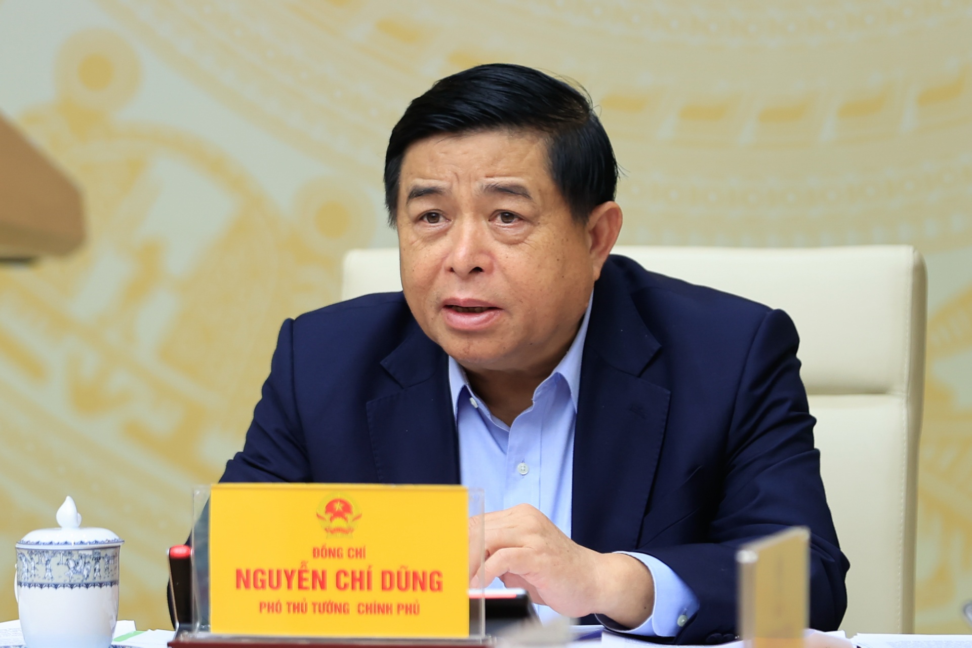   Phó Thủ tướng Nguyễn Chí Dũng phát biểu tại phiên họp - Ảnh: VGP