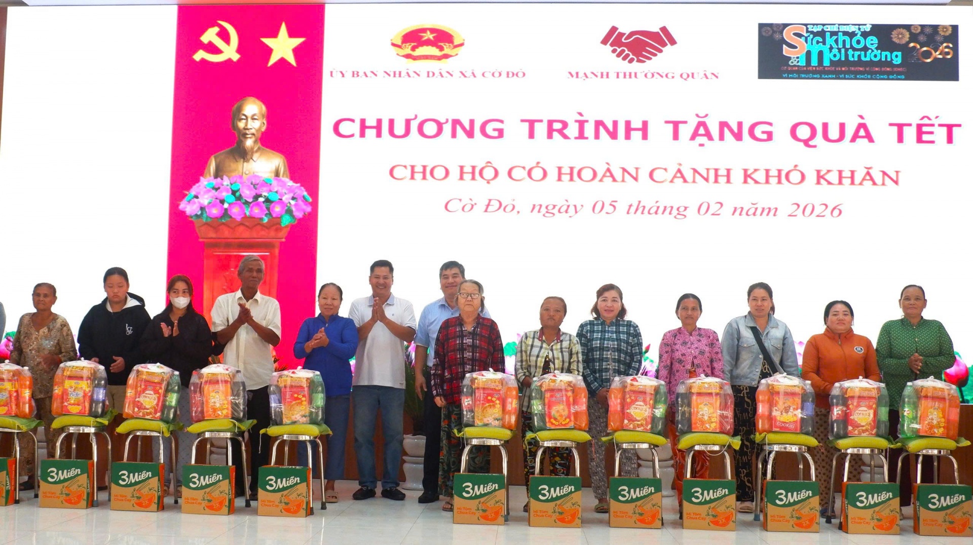 Trao quà Tết tại xã Cờ Đỏ, lan tỏa an sinh để mùa Xuân không ai bị bỏ lại phía sau