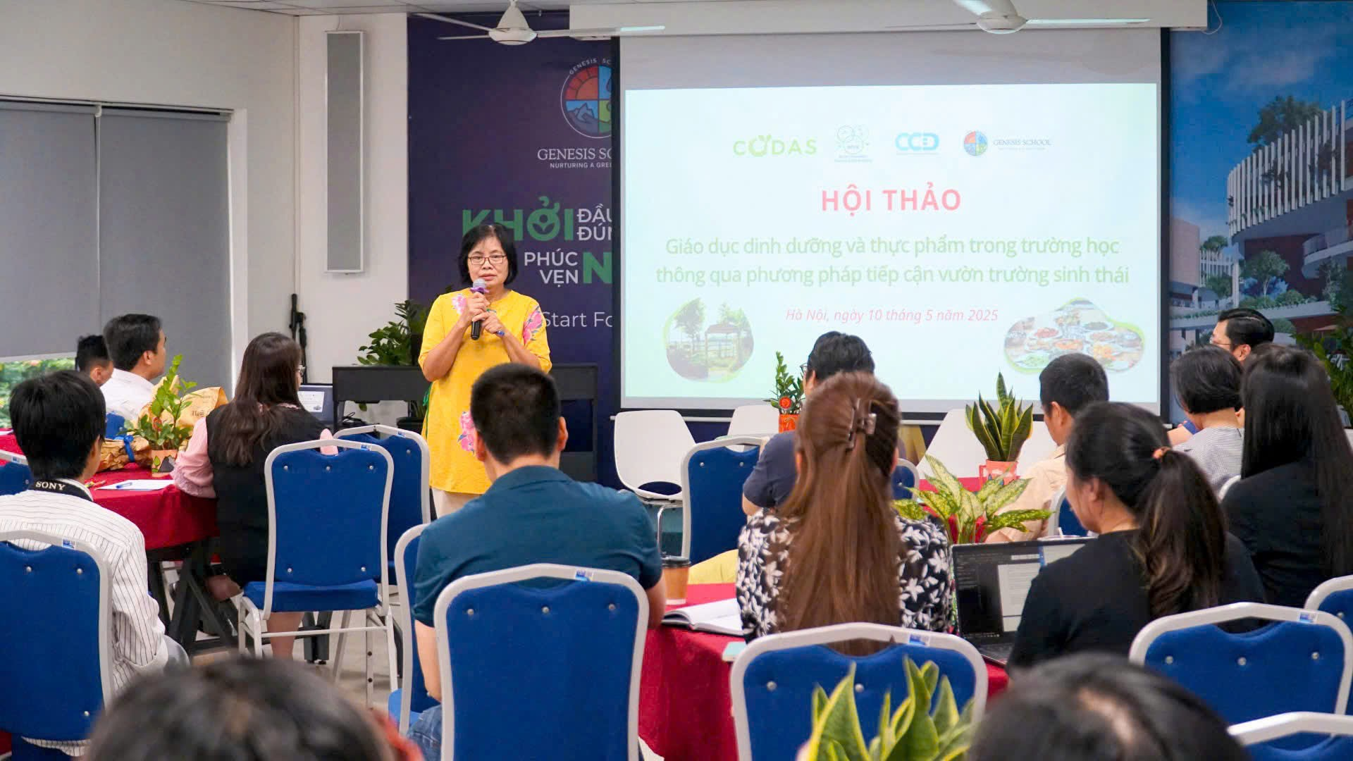 Chuỗi sự kiện “Vườn trường sinh thái - Không gian kết nối và giáo dục tích hợp liên môn”: Thúc đẩy giáo dục bền vững từ trải nghiệm thực tiễn