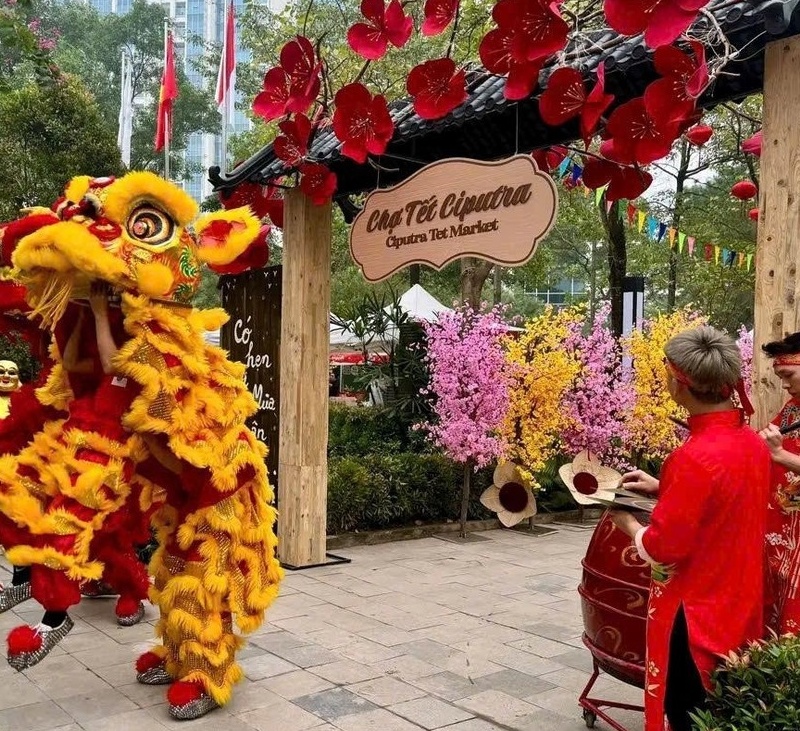 Chợ tết Ciputra 2026: Dấu ấn xuân Việt trong không gian sống quốc tế đẳng cấp